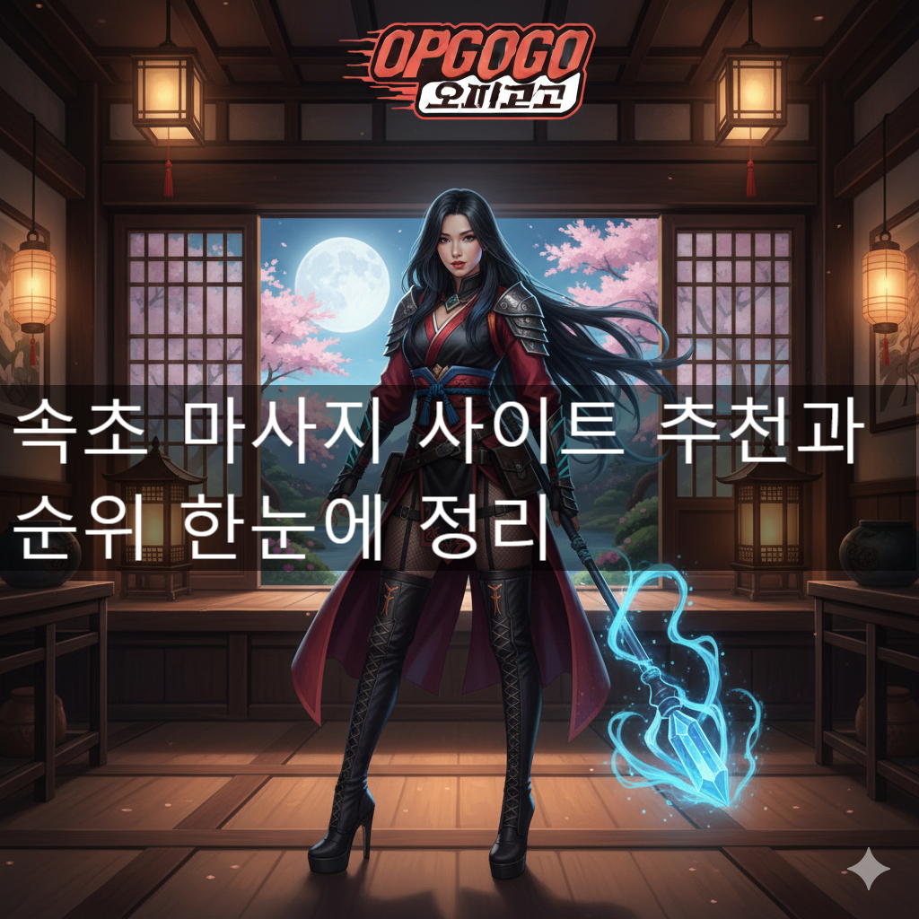 속초 마사지 사이트 추천과 순위 한눈에 정리